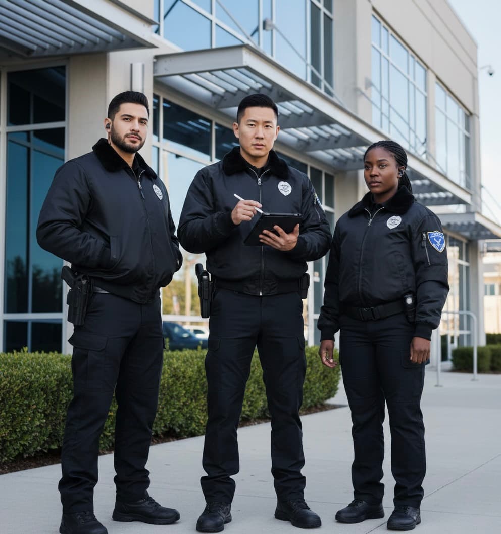 Professional security team